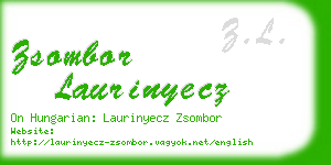 zsombor laurinyecz business card